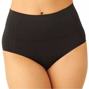 NWT Wacoal Smooth Series Shaping Brief Sz 6-M Black Seamless Full Coverage